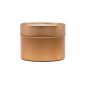 Preview: Kerzenbehälter - 100ml - rosegold - Runde nahtlose Dose mit Stülpdeckel ohne Fenster